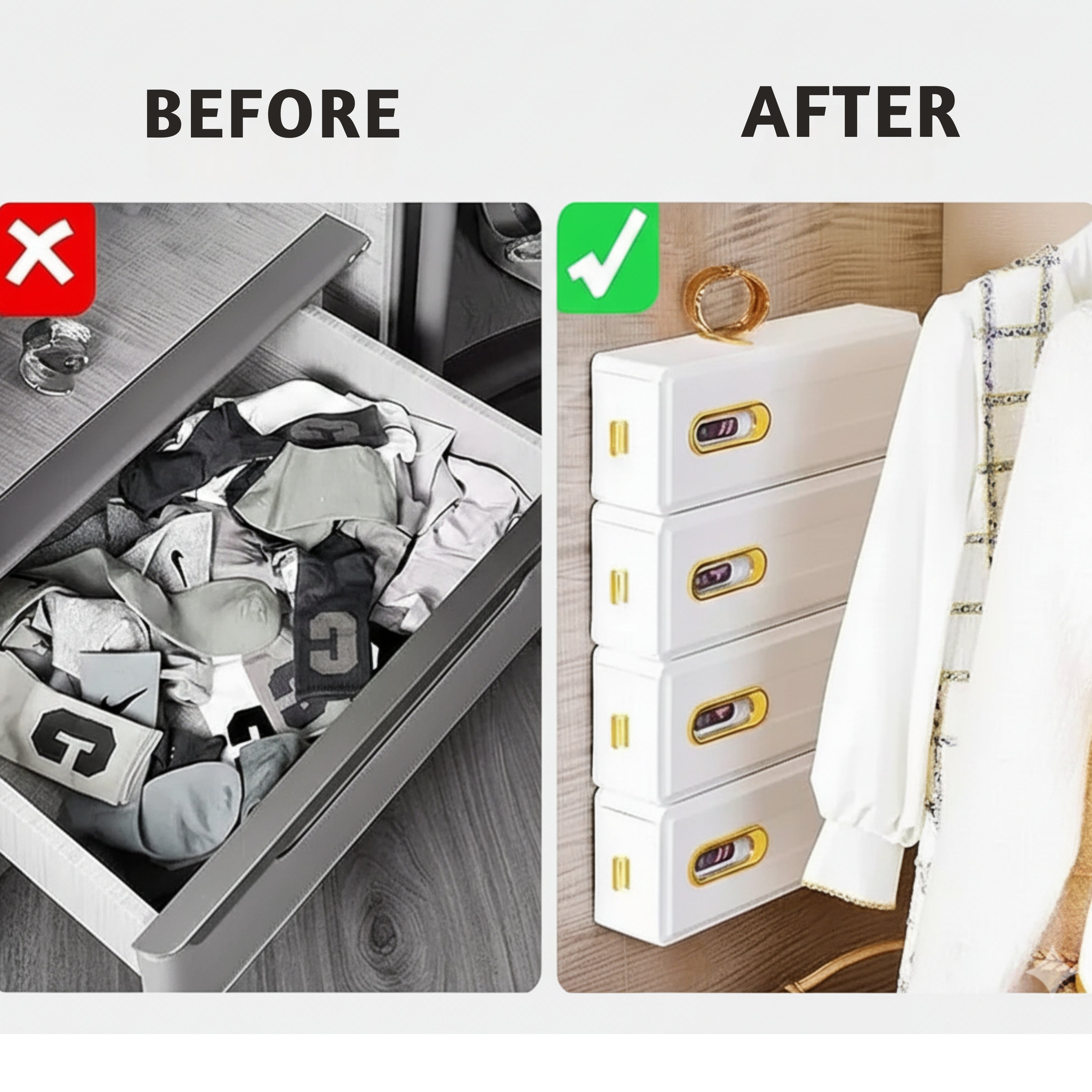 Invisible 6-cell Organizer (Pack of 3)