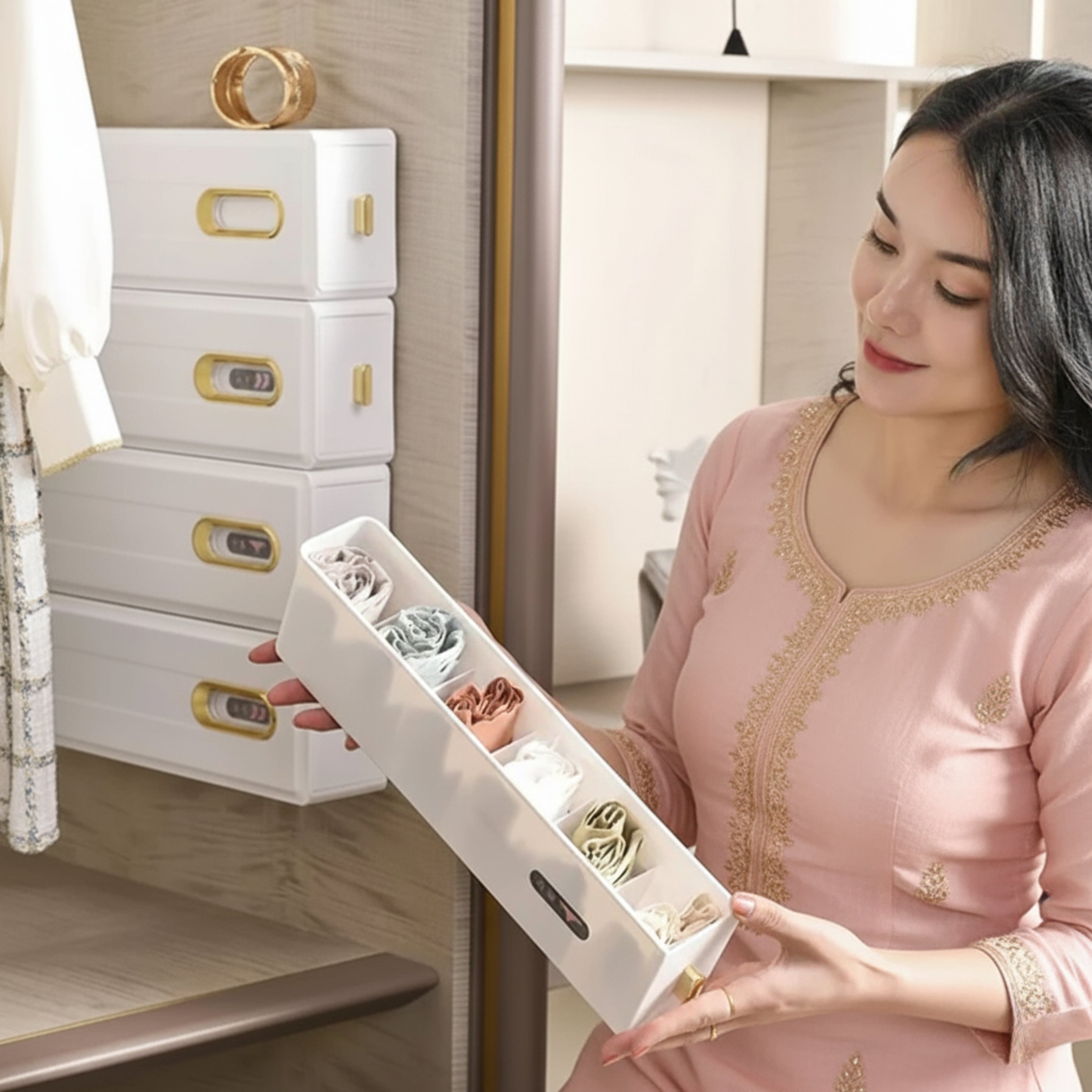 Invisible 6-cell Organizer (Pack of 3)