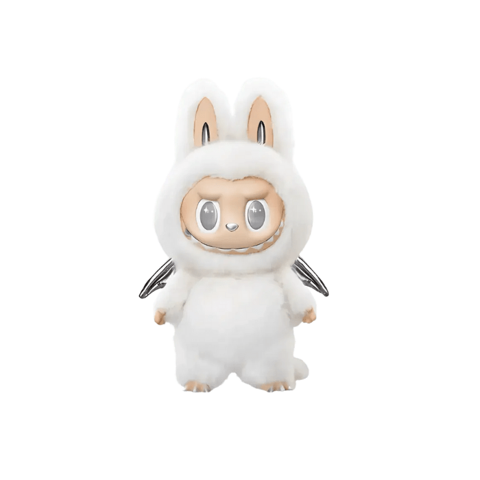 Pop Mart The Monsters Labubu Zimomo Angel in Clouds Figure + Tote Bag