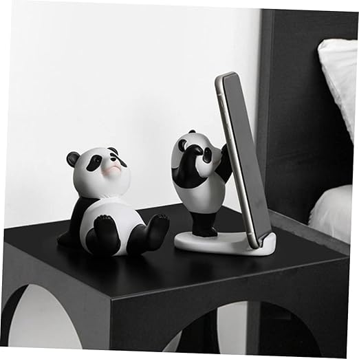 Panda Figurines Phone Stand