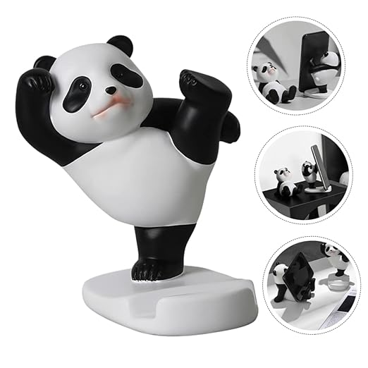 Panda Figurines Phone Stand