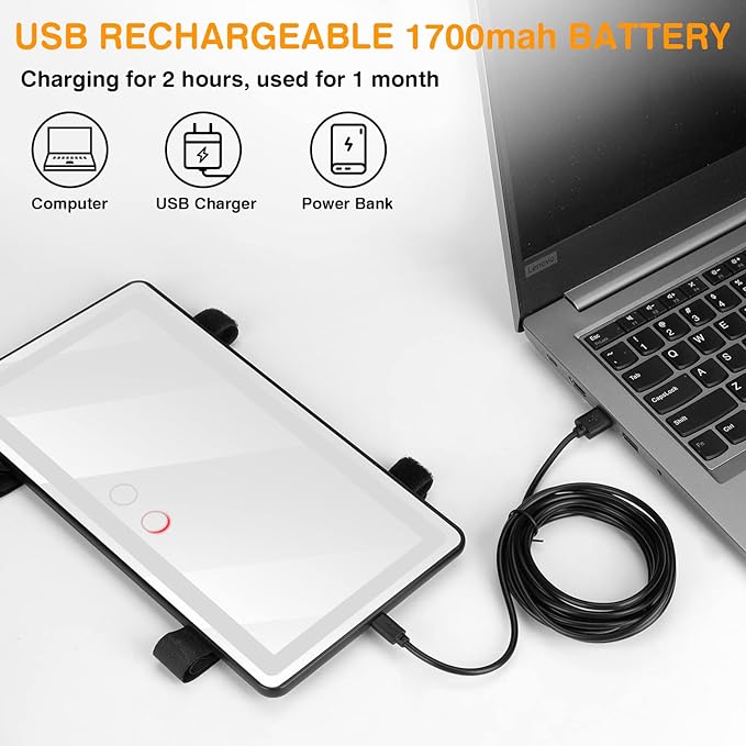 LED Car Sun Visor Vanity Mirror