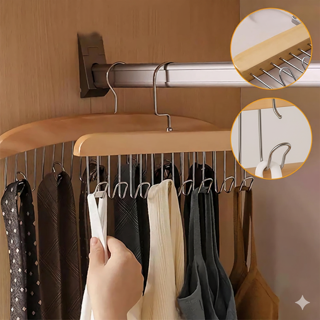 HangerHive™ Multi-Hook Closet Organizer (Pack of 8)