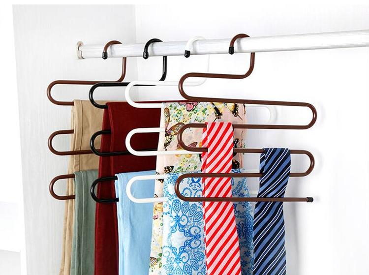 5 Layer Multi functional  Pants Hanger (PACK OF 2)