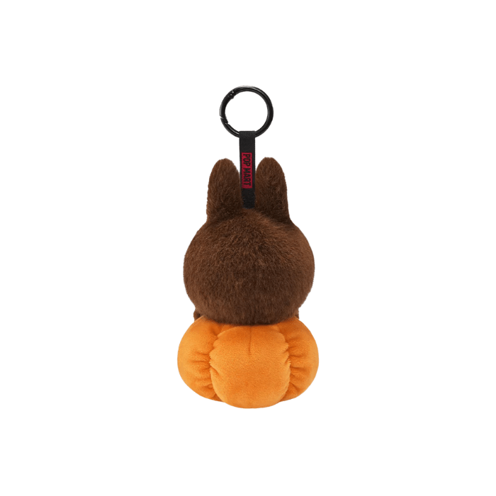 Pop Mart Labubu Happy Halloween Party Series-Sitting Pumpkin Vinyl Plush Pendant