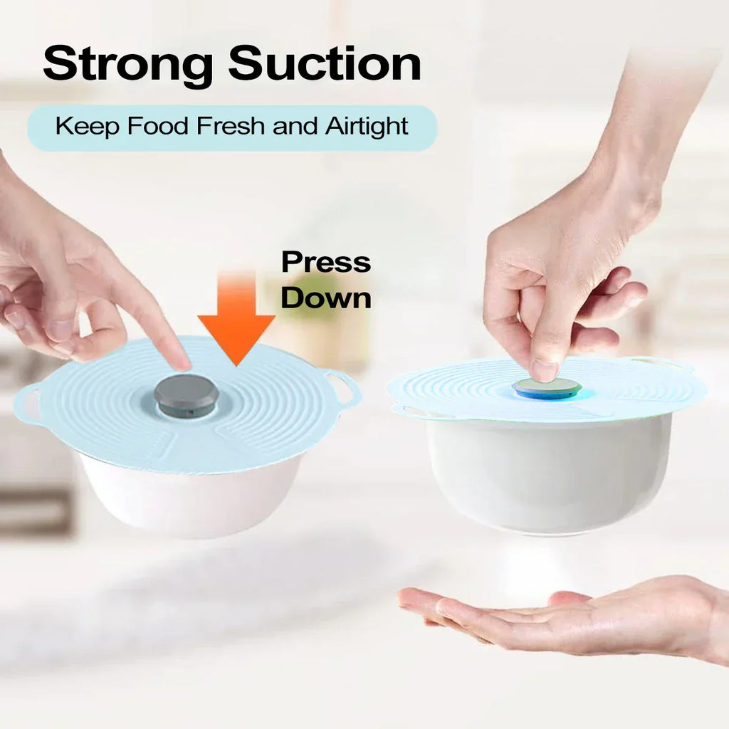 Reusable silicone lids  ( Pack of 5)